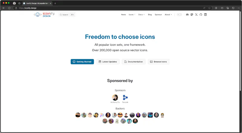 Freedom to choose icons